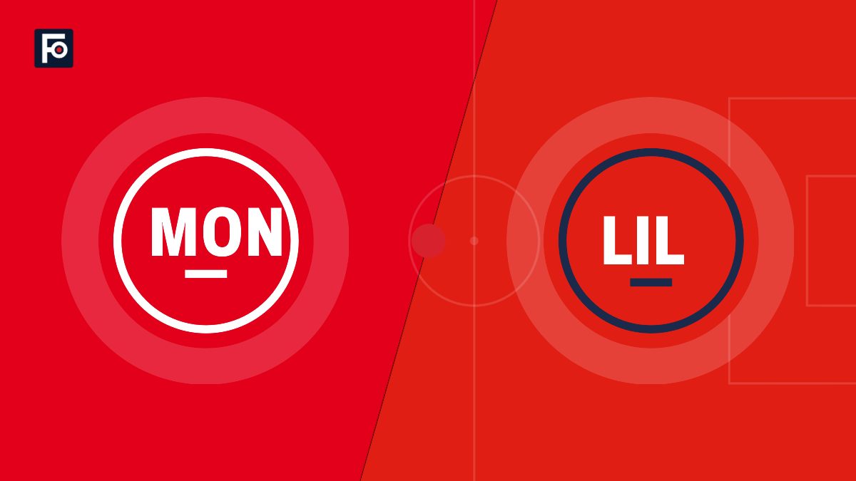 Visuel graphique Foot France aux couleurs de AS Monaco et de LOSC Lille