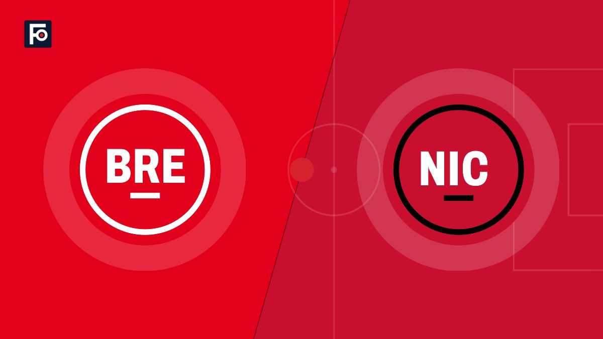 Visuel graphique Foot France aux couleurs de Stade Brestois 29 et de OGC Nice