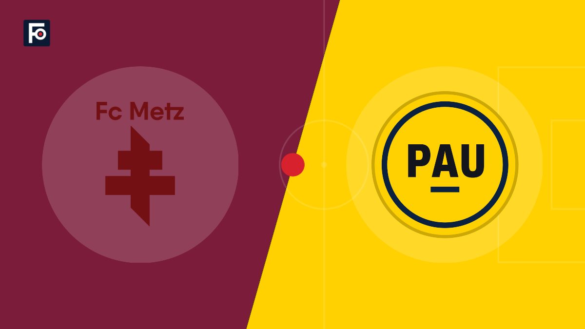 Visuel graphique Foot France aux couleurs de FC Metz et de Pau FC