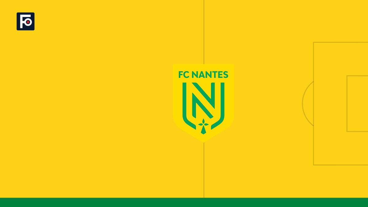 Visuel graphique Foot France aux couleurs de FC Nantes