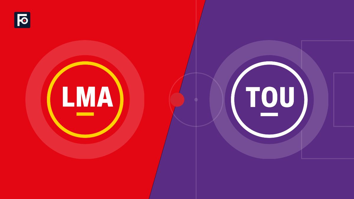 Visuel graphique Foot France aux couleurs de Le Mans FC et de Toulouse FC