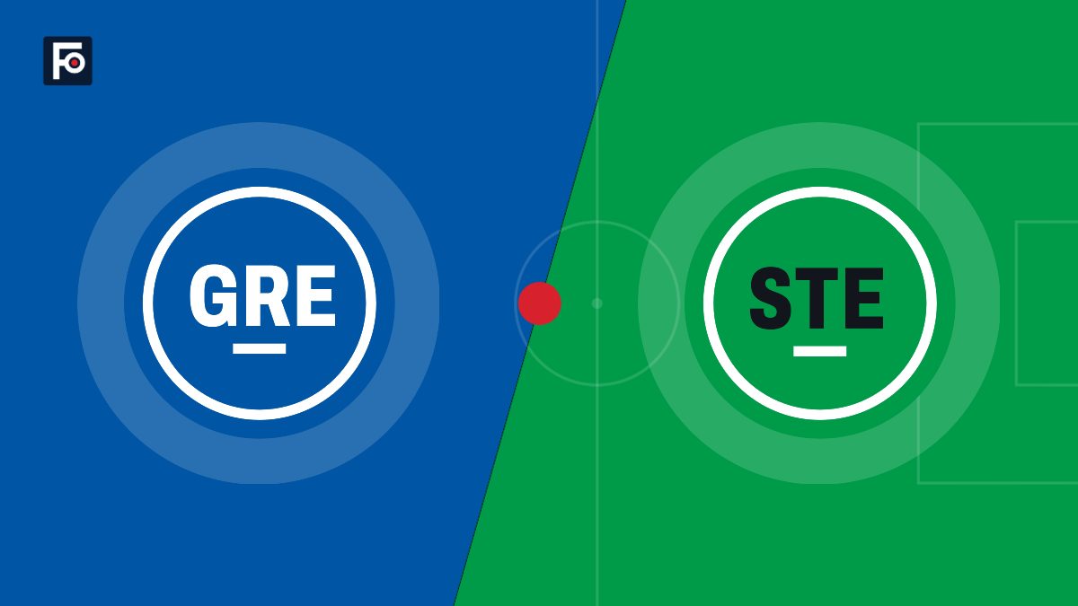 Visuel graphique Foot France aux couleurs de Grenoble Foot 38 et de AS Saint-Étienne