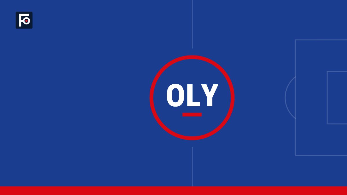 Visuel graphique Foot France aux couleurs de Olympique Lyonnais