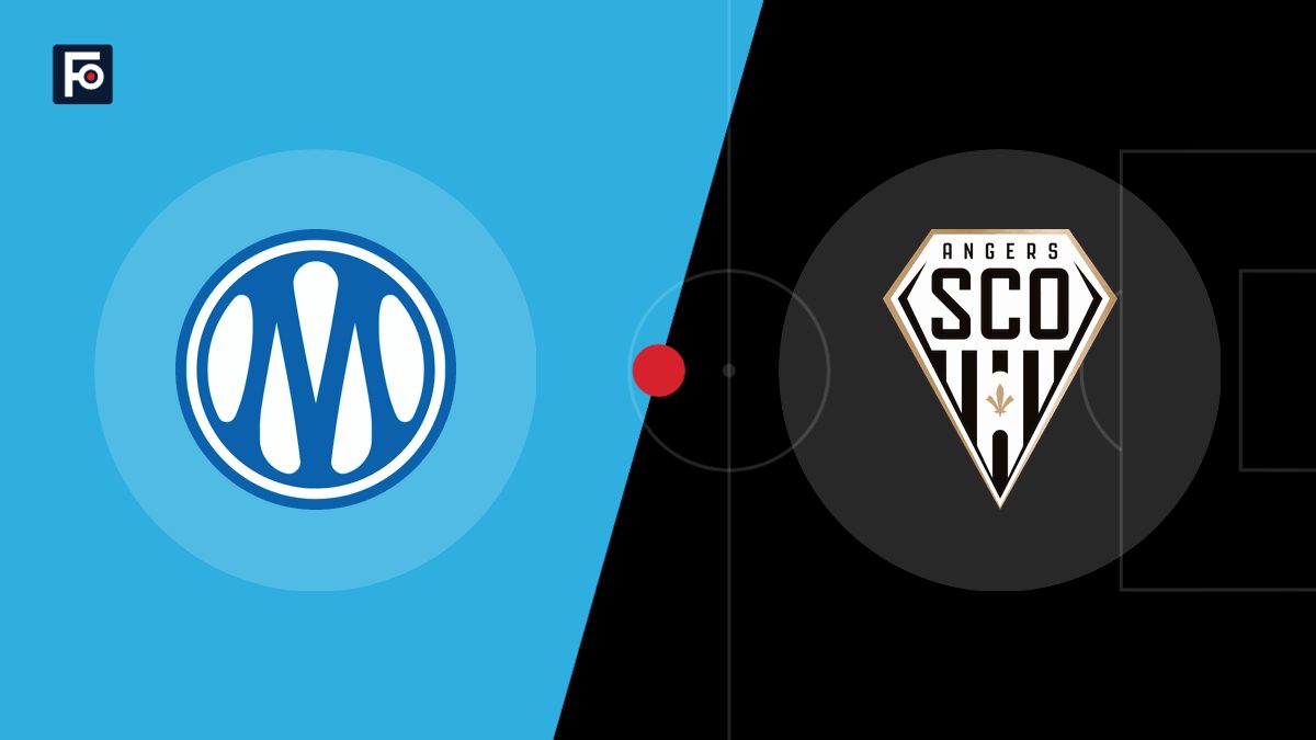 Visuel graphique Foot France aux couleurs de Olympique de Marseille et de Angers SCO