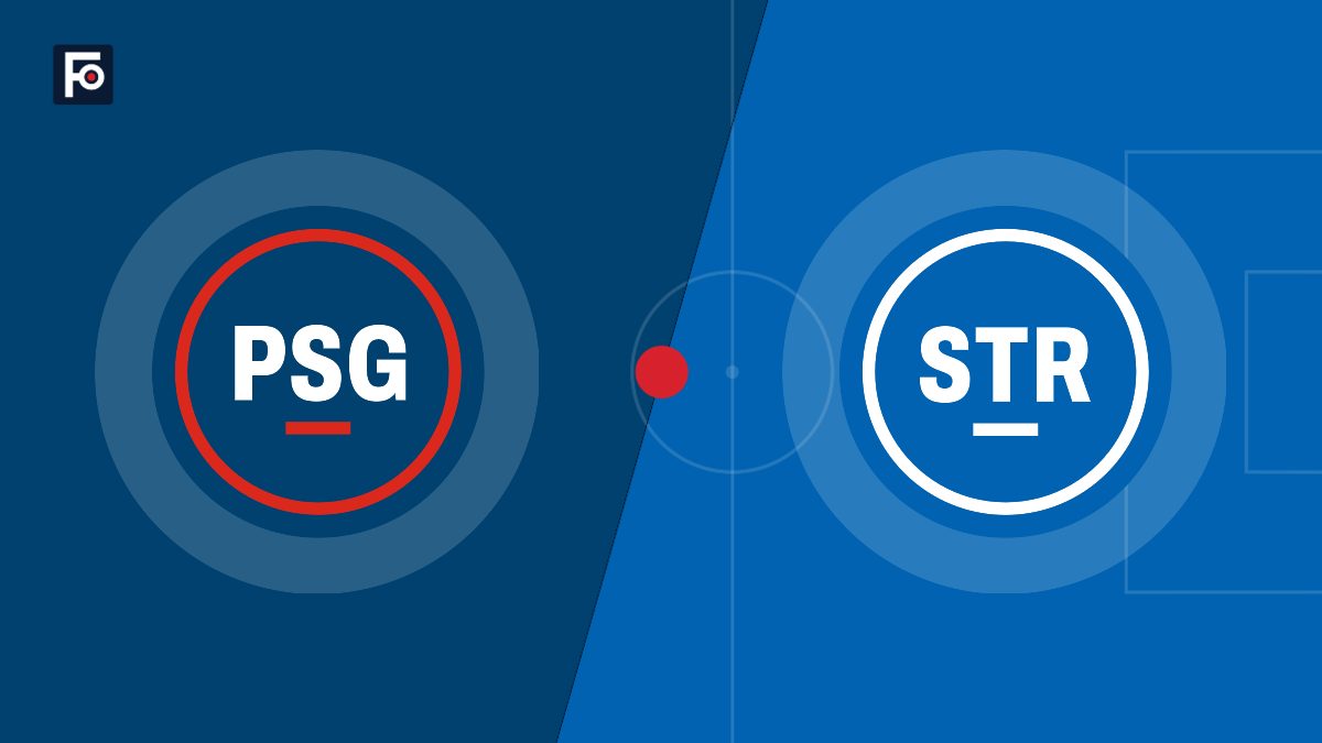 Visuel graphique Foot France aux couleurs de Paris Saint-Germain et de RC Strasbourg