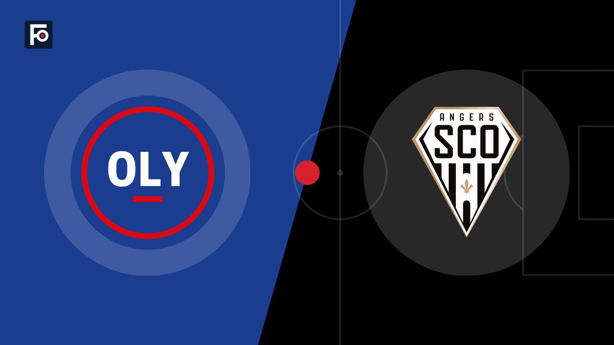 Visuel graphique Foot France aux couleurs de Olympique Lyonnais et de Angers SCO