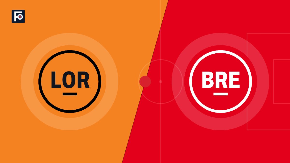 Visuel graphique Foot France aux couleurs de FC Lorient et de Stade Brestois 29