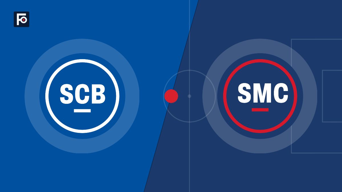 Visuel graphique Foot France aux couleurs de SC Bastia et de SM Caen