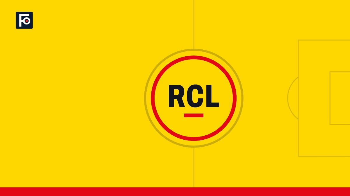 Visuel graphique Foot France aux couleurs de RC Lens