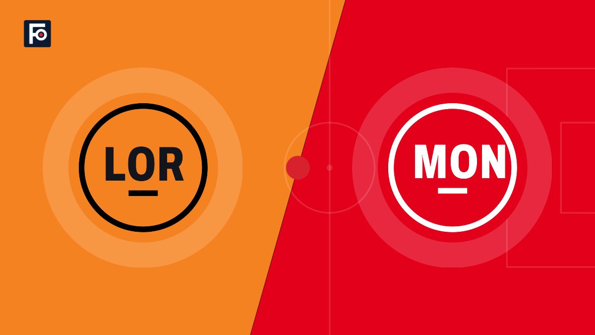 Visuel graphique Foot France aux couleurs de FC Lorient et de AS Monaco