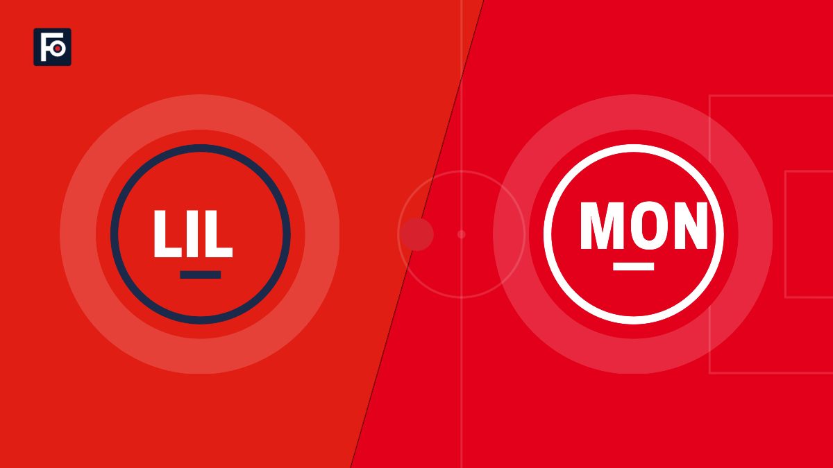 Visuel graphique Foot France aux couleurs de LOSC Lille et de AS Monaco