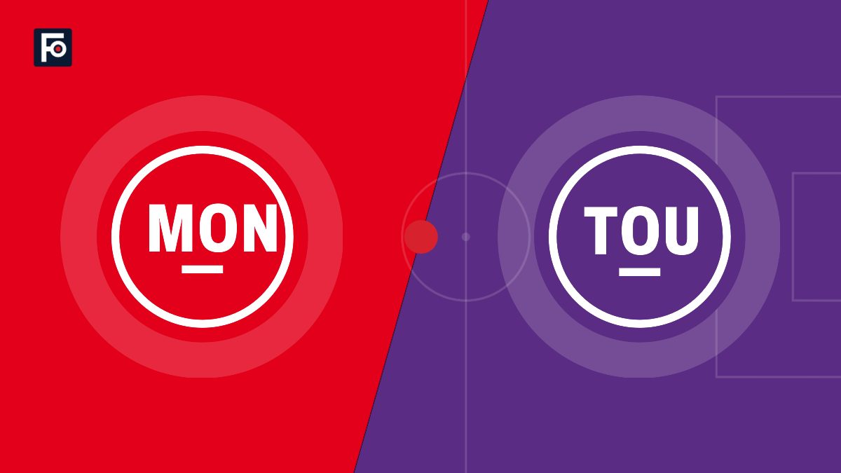 Visuel graphique Foot France aux couleurs de AS Monaco et de Toulouse FC
