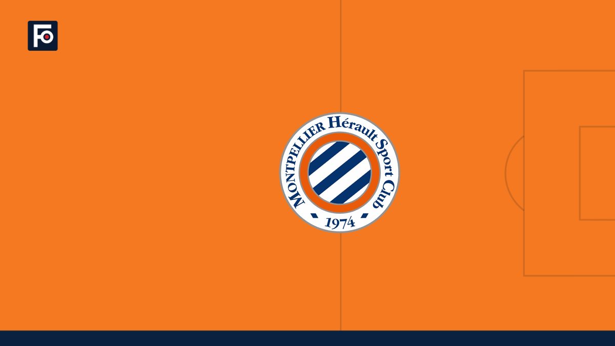 Visuel graphique Foot France aux couleurs de Montpellier HSC