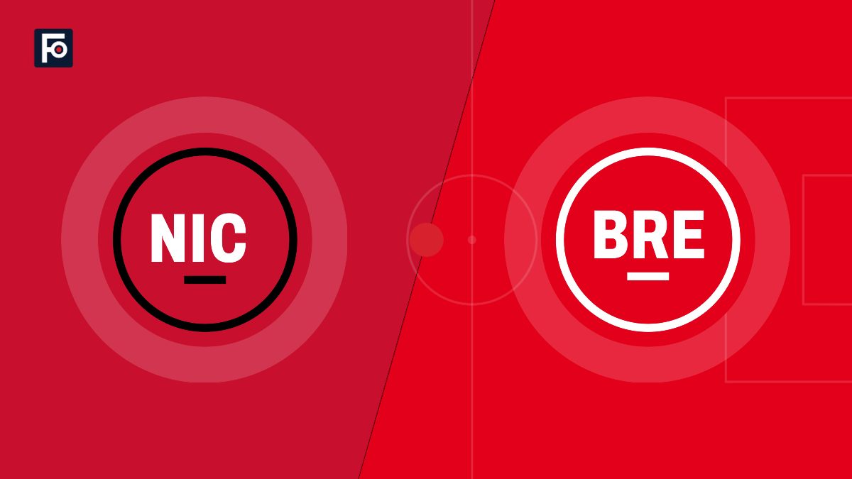 Visuel graphique Foot France aux couleurs de OGC Nice et de Stade Brestois 29