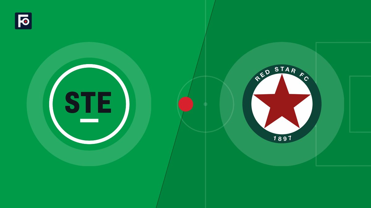 Visuel graphique Foot France aux couleurs de AS Saint-Étienne et de Red Star