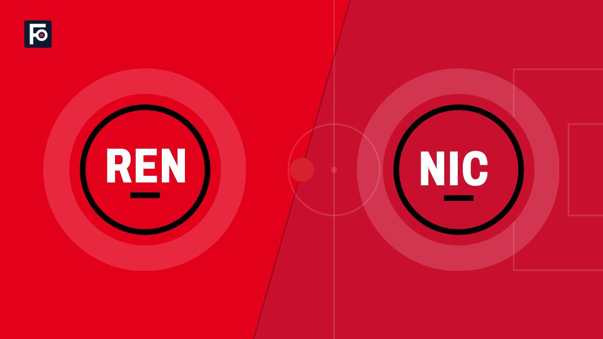 Visuel graphique Foot France aux couleurs de Stade Rennais et de OGC Nice