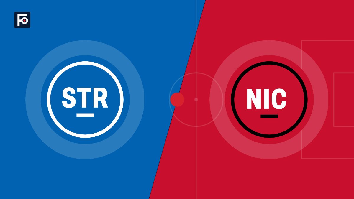 Visuel graphique Foot France aux couleurs de RC Strasbourg et de OGC Nice
