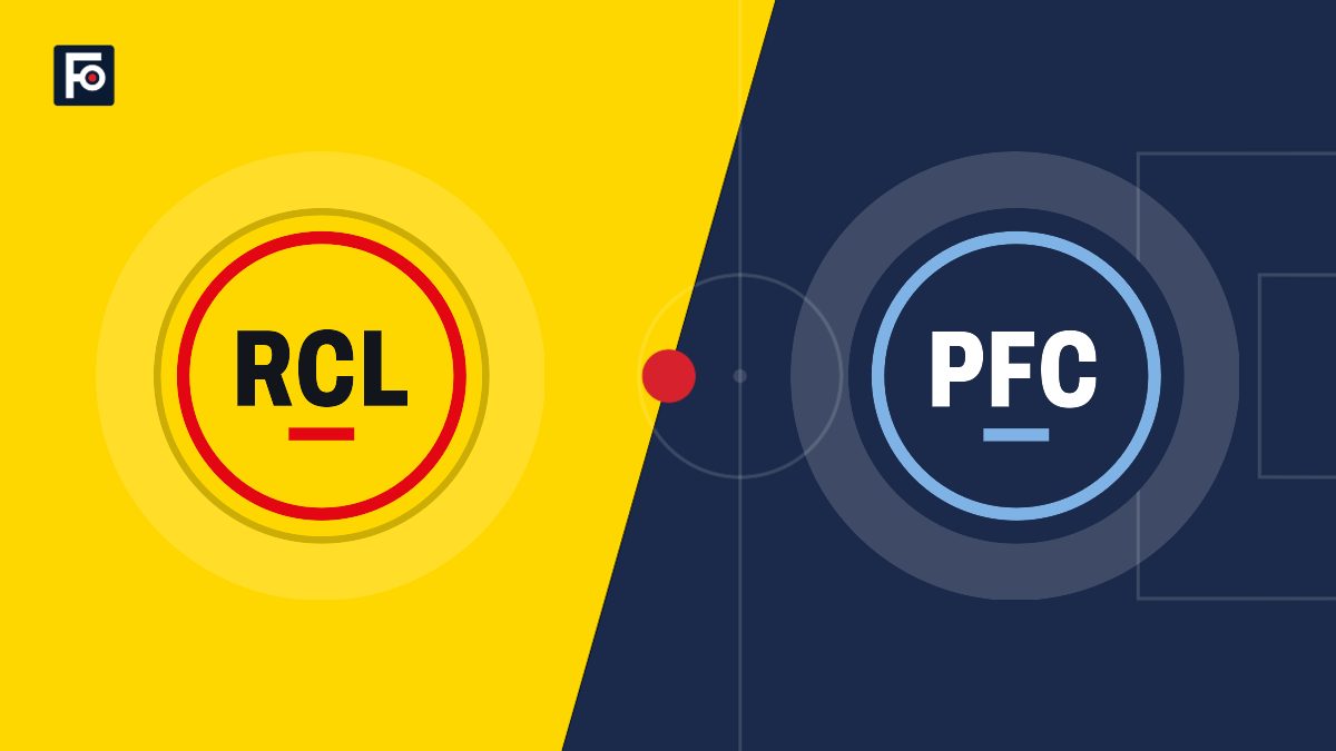 Visuel graphique Foot France aux couleurs de RC Lens et de Paris FC
