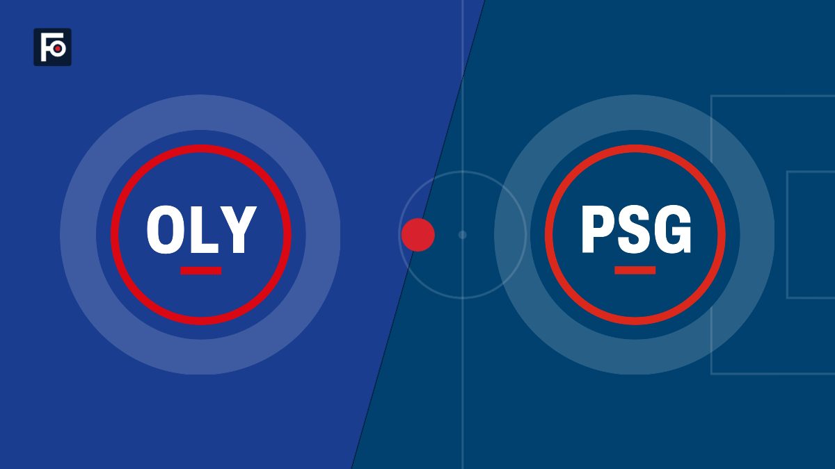 Visuel graphique Foot France aux couleurs de Olympique Lyonnais et de Paris Saint-Germain